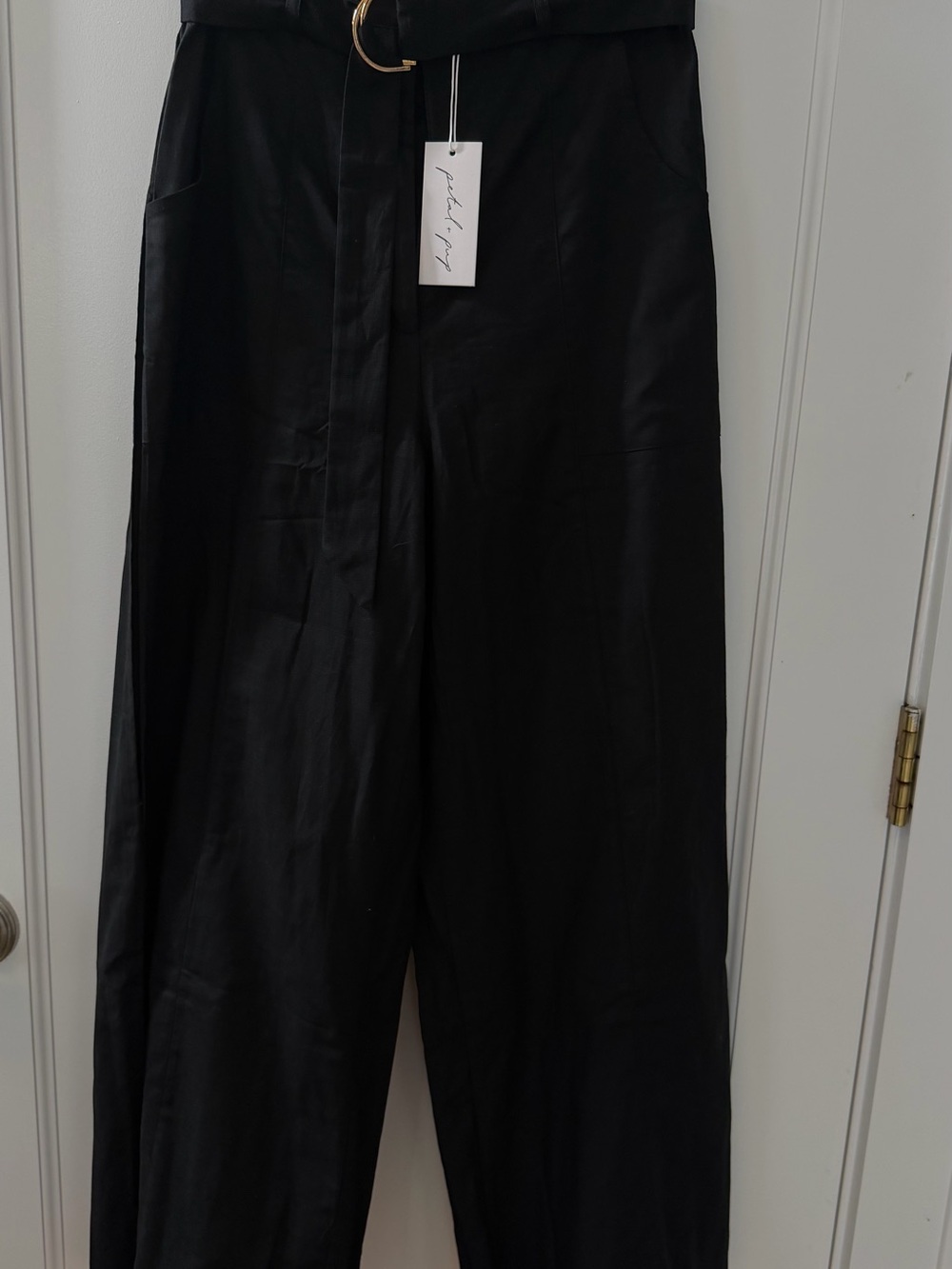Petal and Pup Black High-Rise Wide Leg Pants S NWT